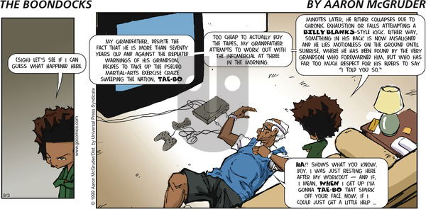 The Boondocks on Sunday September 3, 2006 Comic Strip