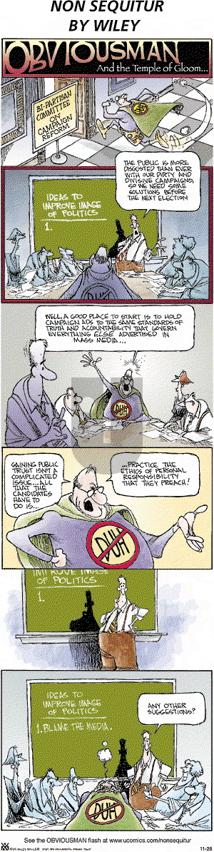 Non Sequitur on Sunday November 28, 2004 Comic Strip