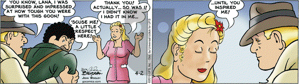 Alley Oop on Thursday April 2, 2015 Comic Strip