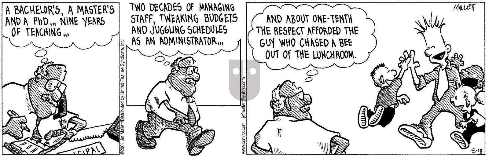 Frazz - Friday May 18, 2001 Comic Strip