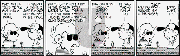 FoxTrot on Friday June 7, 1991 Comic Strip
