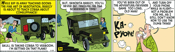 Rip Haywire on Monday February 29, 2016 Comic Strip