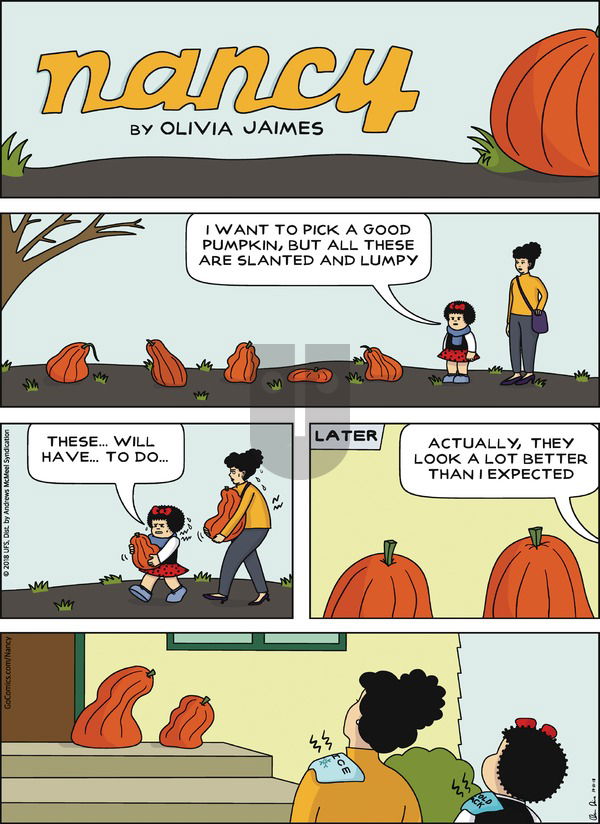 Nancy on Sunday October 21, 2018 Comic Strip