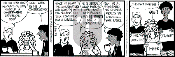 Clear Blue Water on Friday April 18, 2008 Comic Strip