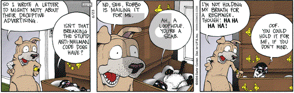 Get Fuzzy on Friday July 9, 2004 Comic Strip