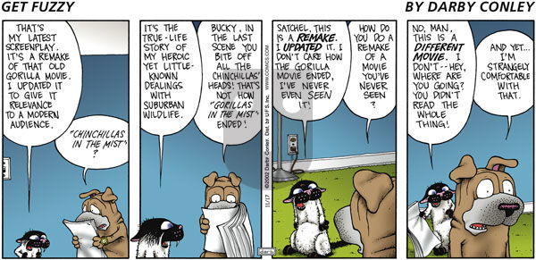 Get Fuzzy on Thursday December 25, 2003 Comic Strip