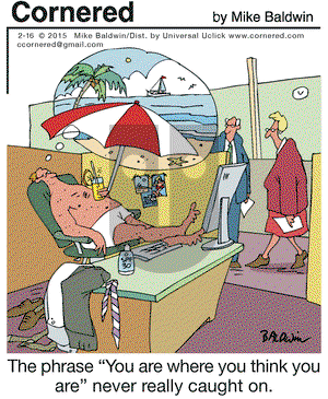 Cornered on Monday February 16, 2015 Comic Strip