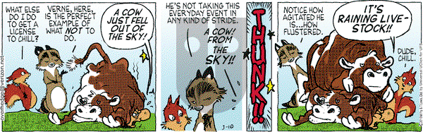 Over the Hedge on Thursday March 10, 2016 Comic Strip