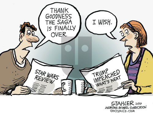 Jeff Stahler on Sunday December 22, 2019 Comic Strip