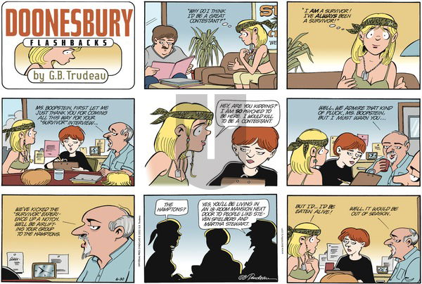 Doonesbury on Sunday June 30, 2002 Comic Strip