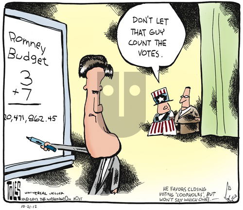Tom Toles on Sunday October 21, 2012 Comic Strip
