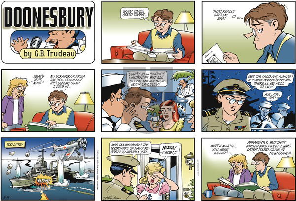 Doonesbury on Sunday August 14, 2005 Comic Strip