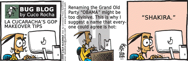 La Cucaracha on Wednesday June 3, 2009 Comic Strip