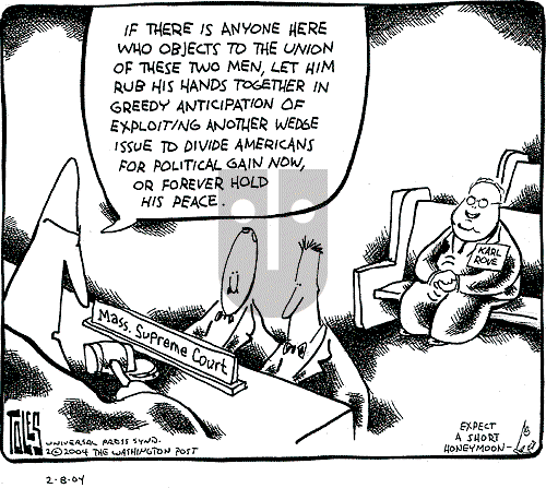 Tom Toles - Sunday February 8, 2004 Comic Strip