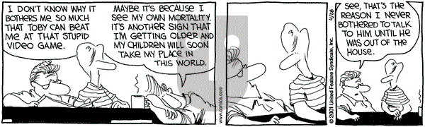 The Buckets on Saturday April 28, 2001 Comic Strip