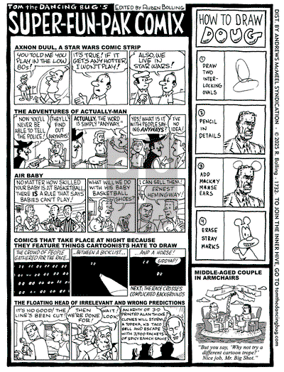 Tom the Dancing Bug on Monday April 21, 2025 Comic Strip