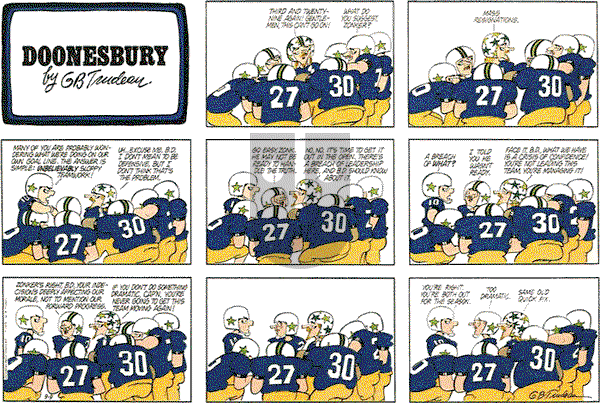 Doonesbury on Sunday September 9, 1979 Comic Strip