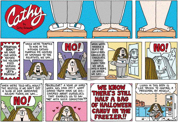 Cathy Classics - Sunday November 16, 1997 Comic Strip