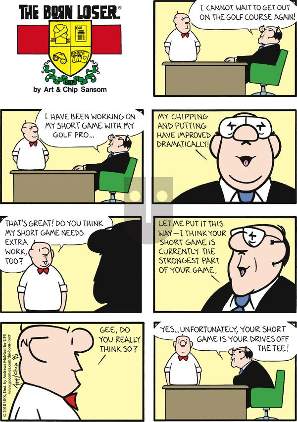 The Born Loser on Sunday September 2, 2018 Comic Strip