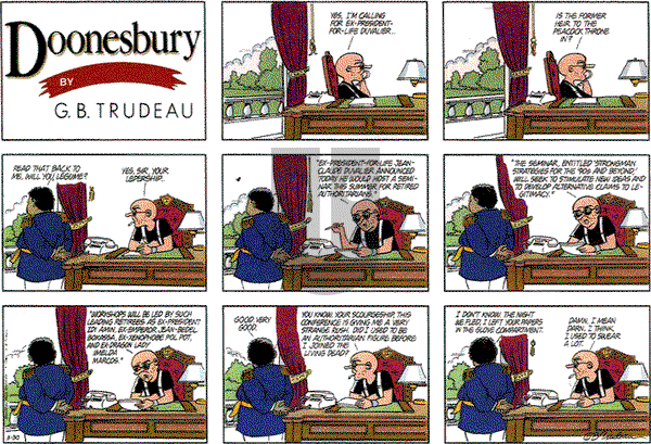 Doonesbury on Sunday March 30, 1986 Comic Strip