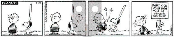 Peanuts on Tuesday September 26, 1961 Comic Strip