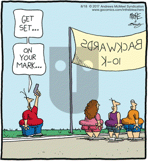 In the Bleachers on Friday August 18, 2017 Comic Strip