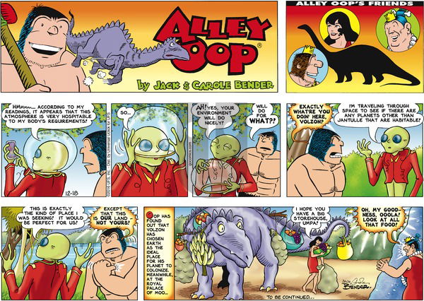 Alley Oop on Sunday December 18, 2016 Comic Strip