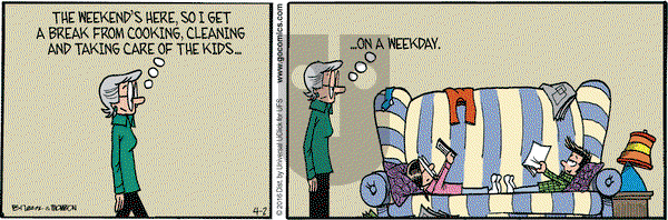 Grand Avenue on Saturday April 2, 2016 Comic Strip