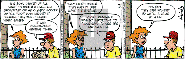 Cleats - Friday August 8, 2008 Comic Strip