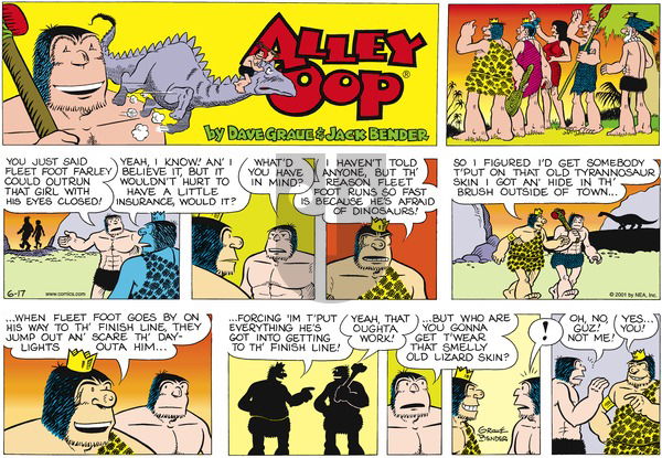 Alley Oop on Monday July 23, 2001 Comic Strip