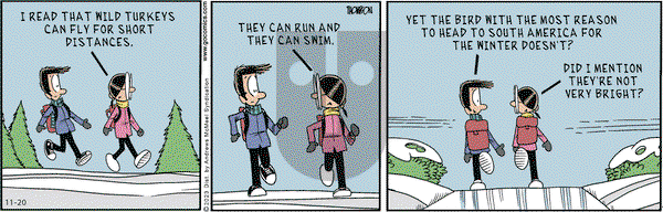 Grand Avenue on Monday November 20, 2023 Comic Strip