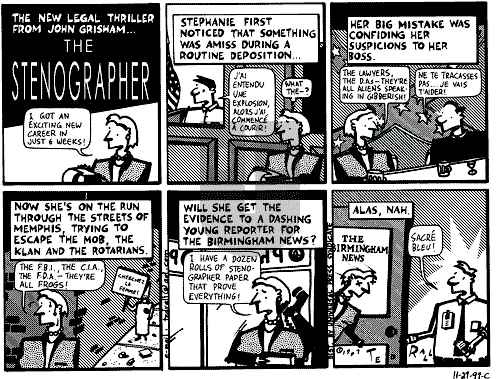Ted Rall on Saturday November 29, 1997 Comic Strip