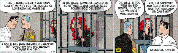 Rip Haywire on Tuesday August 22, 2017 Comic Strip