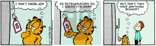 Garfield on Thursday January 14, 1993 Comic Strip