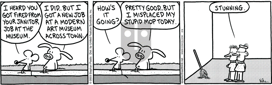 Pearls Before Swine - Thursday February 6, 2003 Comic Strip