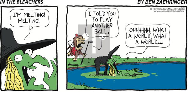 In the Bleachers on Sunday April 6, 2025 Comic Strip