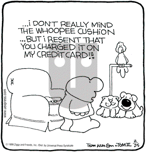 Ziggy on Thursday February 25, 1999 Comic Strip