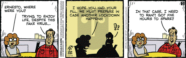 La Cucaracha on Thursday November 19, 2020 Comic Strip