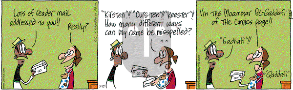 The Knight Life on Thursday March 17, 2011 Comic Strip
