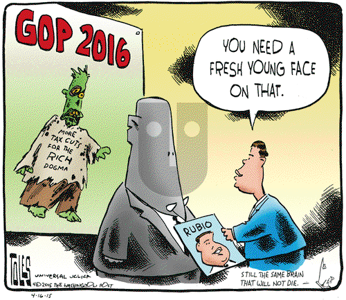 Tom Toles on Thursday April 16, 2015 Comic Strip