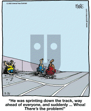 In the Bleachers - Thursday July 31, 2008 Comic Strip