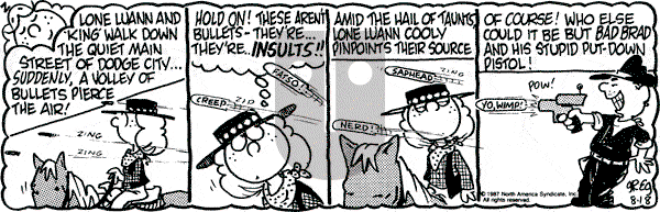 Luann on Tuesday August 18, 1987 Comic Strip