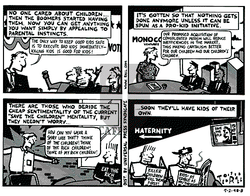 Ted Rall on Saturday July 4, 1998 Comic Strip