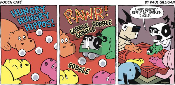Pooch Cafe on Sunday February 10, 2013 Comic Strip