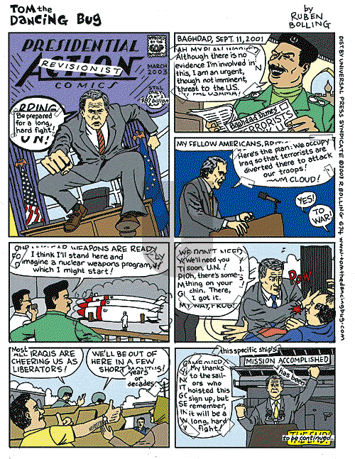 Tom the Dancing Bug - Saturday November 22, 2003 Comic Strip
