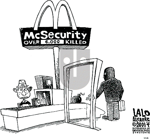 Lalo Alcaraz on Friday November 9, 2001 Comic Strip