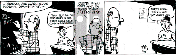 Luann on Wednesday September 15, 1993 Comic Strip