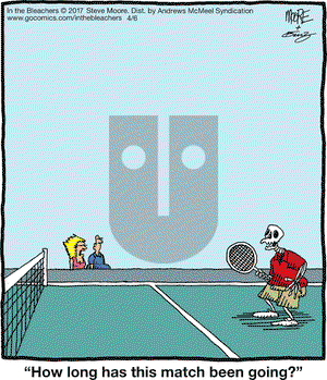 In the Bleachers on Thursday April 6, 2017 Comic Strip