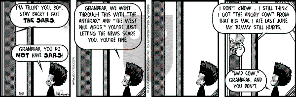 The Boondocks on Monday December 6, 2010 Comic Strip