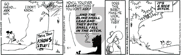 Over the Hedge on Tuesday May 2, 2000 Comic Strip